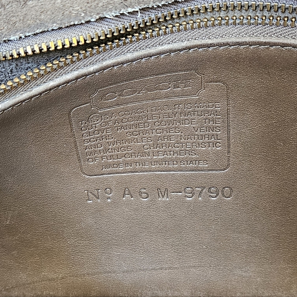 Vintage Coach City Bag Taupe 9790 - Picture 5 of 11